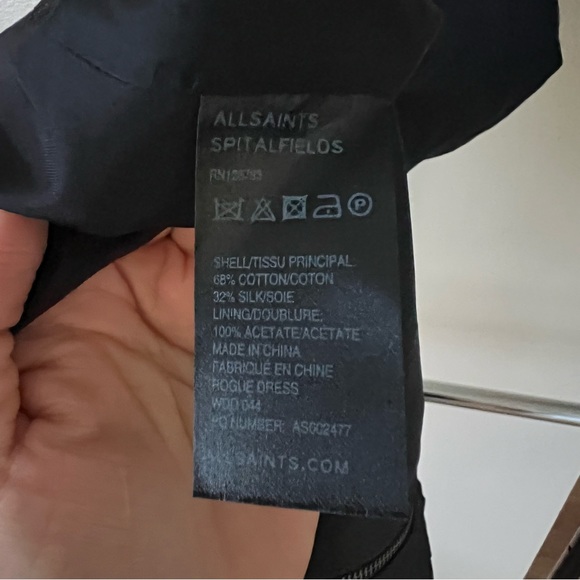 ALLSAINTS SPITALFIELDS Cotton/Silk Blend Dress - Picture 6 of 7